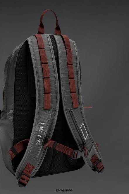 Zara accessoires P66V1278 Hommes sac à dos technique gris