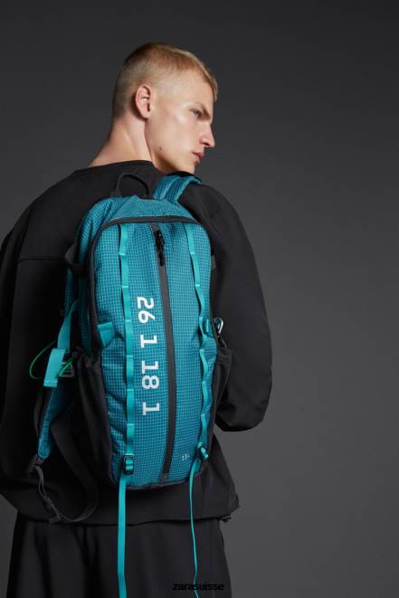 Zara accessoires P66V1280 Hommes sac à dos technique bleu