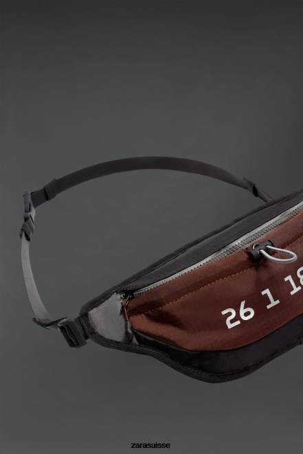 Zara accessoires P66V1281 Hommes sac banane en nylon multicolore