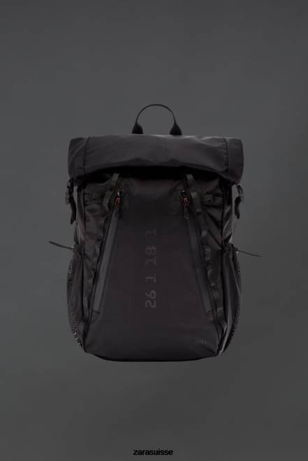 Zara accessoires P66V1282 Hommes sac à dos technique noir
