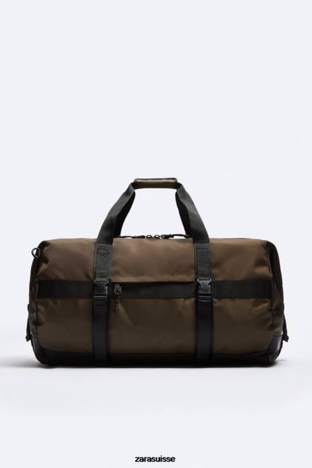 Zara accessoires P66V1291 Hommes sac de bowling athlétique brun