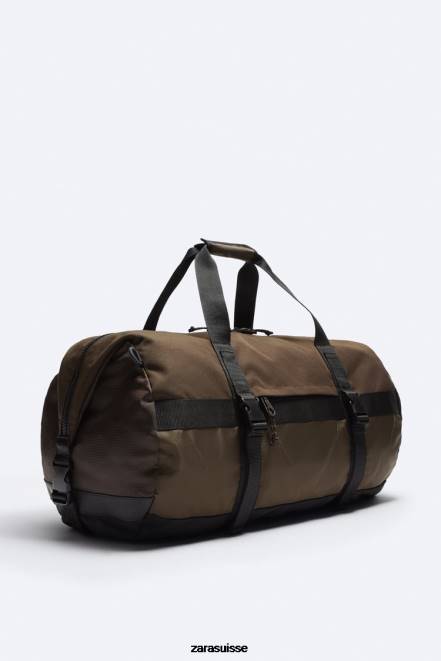 Zara accessoires P66V1291 Hommes sac de bowling athlétique brun