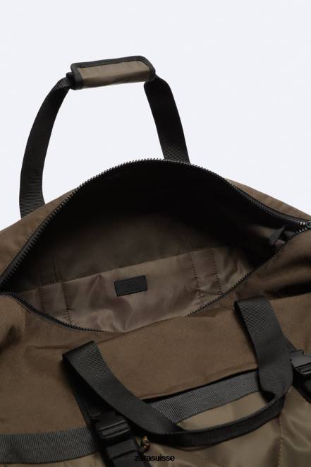 Zara accessoires P66V1291 Hommes sac de bowling athlétique brun