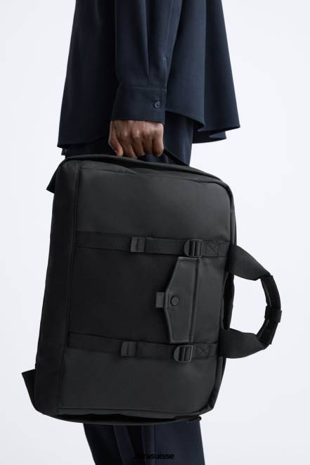 Zara accessoires P66V1297 Hommes mallette multifonctionnelle caoutchoutée noir