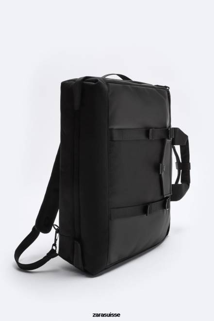 Zara accessoires P66V1297 Hommes mallette multifonctionnelle caoutchoutée noir