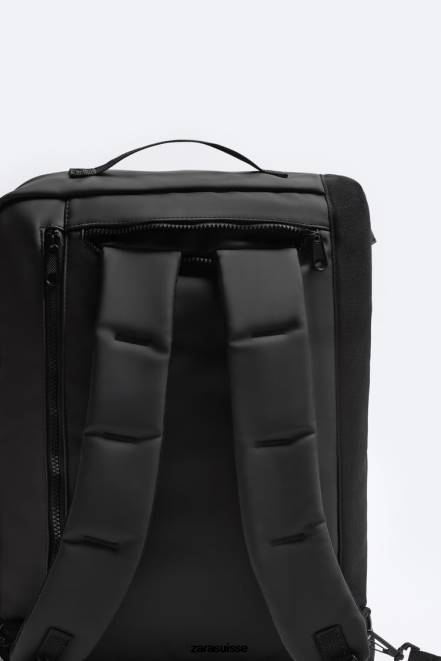 Zara accessoires P66V1297 Hommes mallette multifonctionnelle caoutchoutée noir