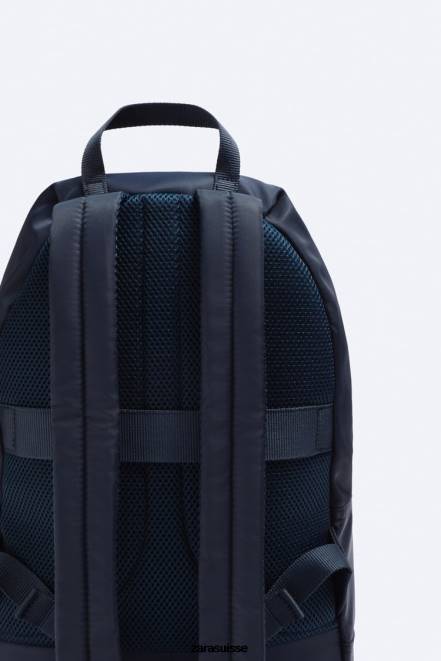 Zara accessoires P66V1304 Hommes sac à dos en nylon bleu