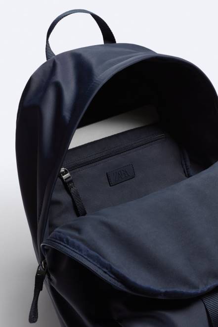 Zara accessoires P66V1304 Hommes sac à dos en nylon bleu