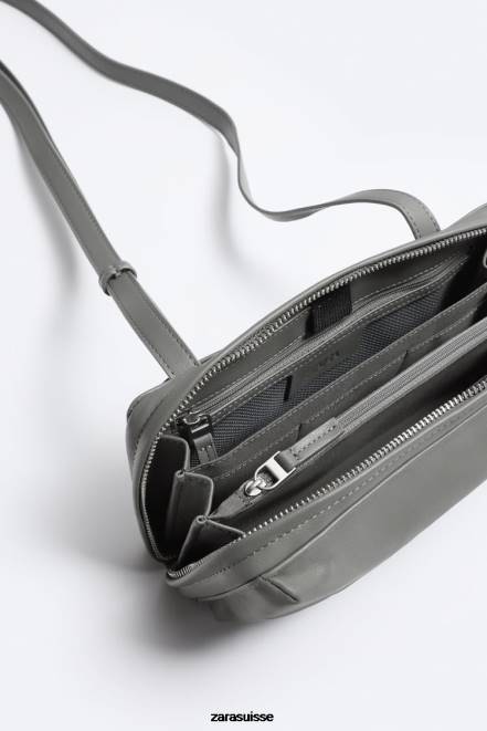 Zara accessoires P66V1306 Hommes sac portefeuille à bandoulière vert