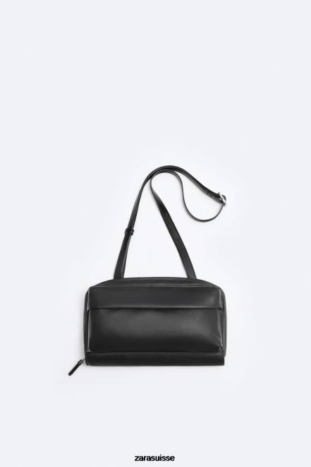 Zara accessoires P66V1307 Hommes sac portefeuille à bandoulière xl noir