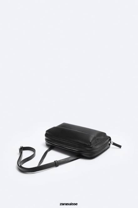 Zara accessoires P66V1307 Hommes sac portefeuille à bandoulière xl noir