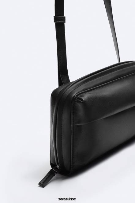 Zara accessoires P66V1307 Hommes sac portefeuille à bandoulière xl noir