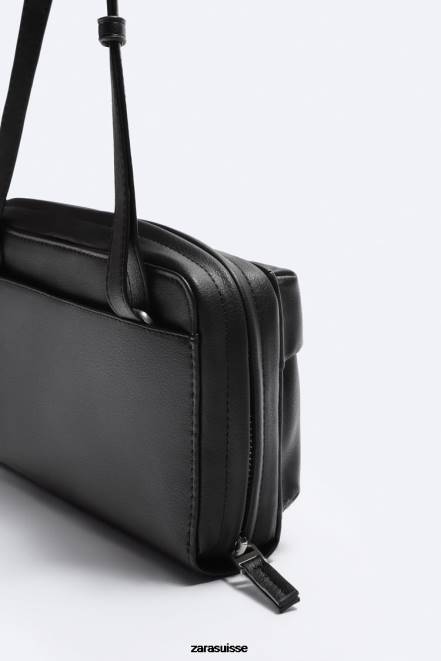 Zara accessoires P66V1307 Hommes sac portefeuille à bandoulière xl noir
