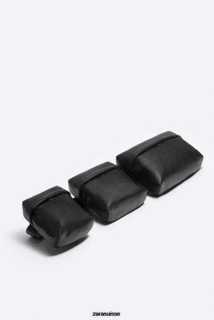 Zara accessoires P66V1308 Hommes sac à bandoulière multipoches noir