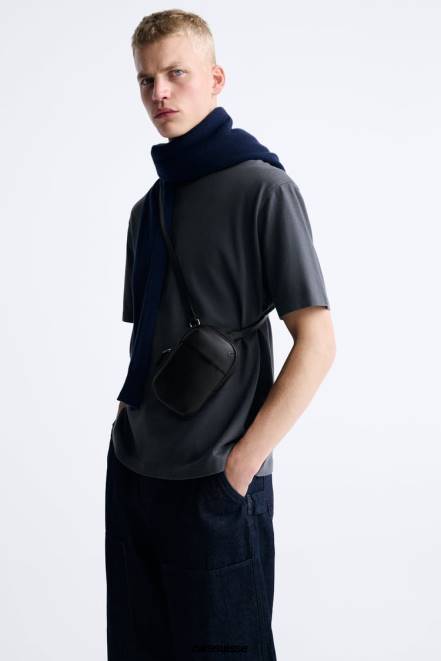 Zara accessoires P66V1309 Hommes pochette souple pour téléphone noir