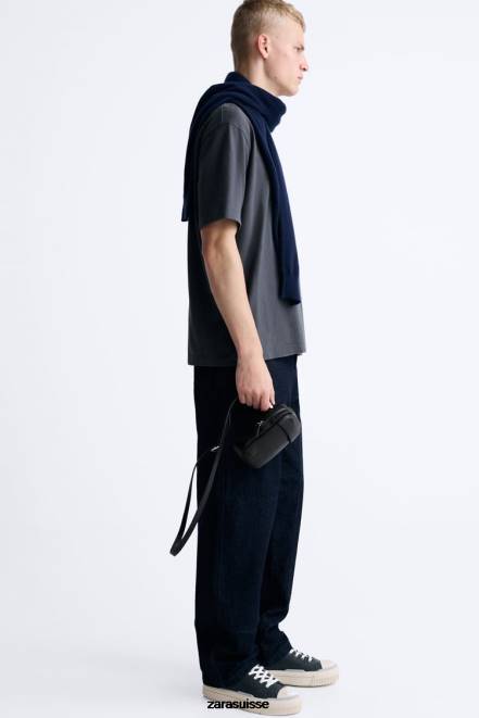 Zara accessoires P66V1309 Hommes pochette souple pour téléphone noir