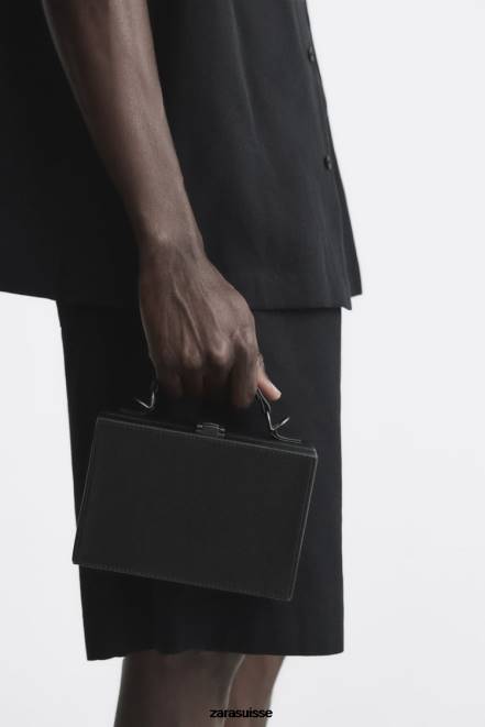 Zara accessoires P66V1311 Hommes sac à bandoulière à boîte rigide noir