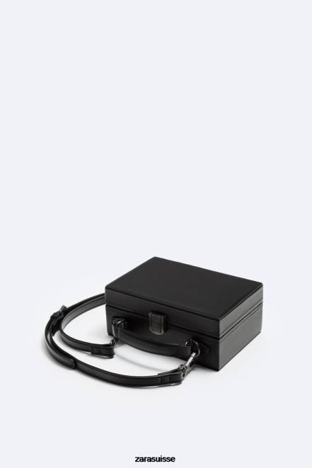 Zara accessoires P66V1311 Hommes sac à bandoulière à boîte rigide noir