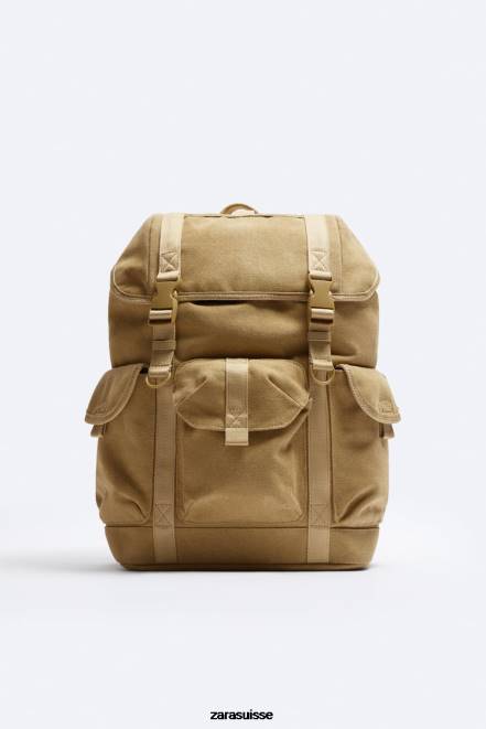 Zara accessoires P66V1320 Hommes sac à dos en toile explorateur original