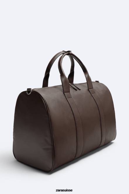 Zara accessoires P66V1326 Hommes sac de sport souple brun