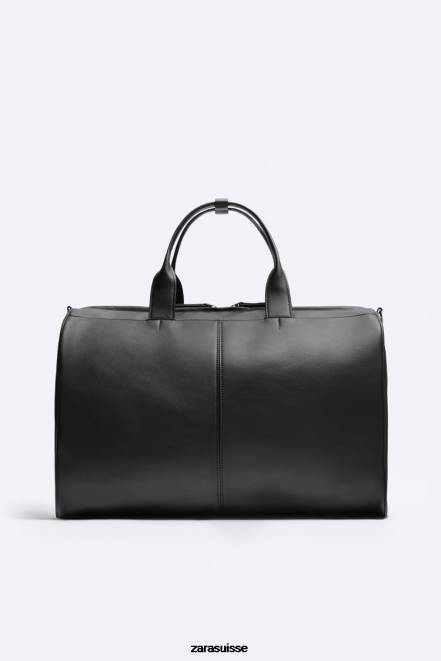 Zara accessoires P66V1327 Hommes sac de sport souple noir