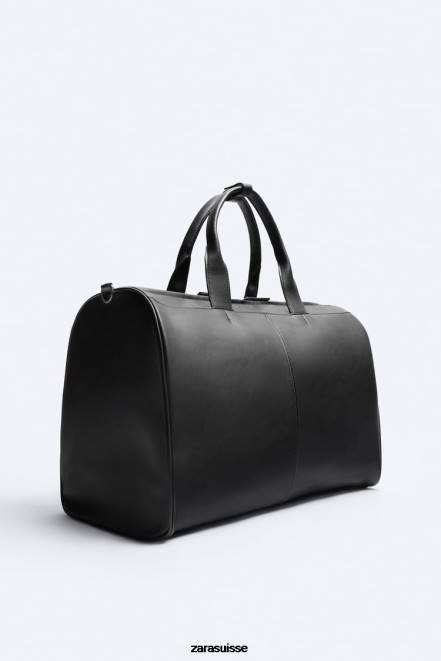 Zara accessoires P66V1327 Hommes sac de sport souple noir