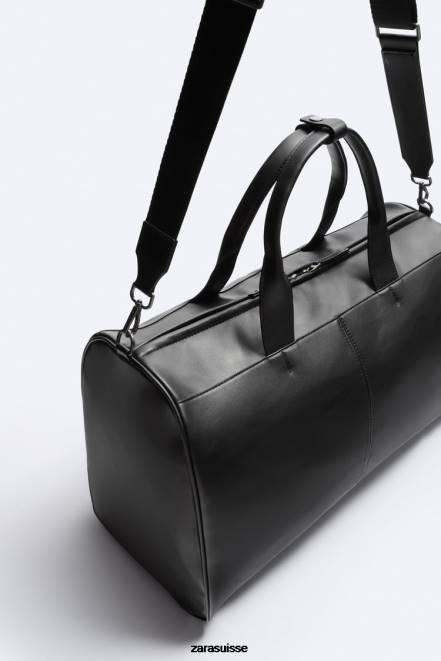 Zara accessoires P66V1327 Hommes sac de sport souple noir