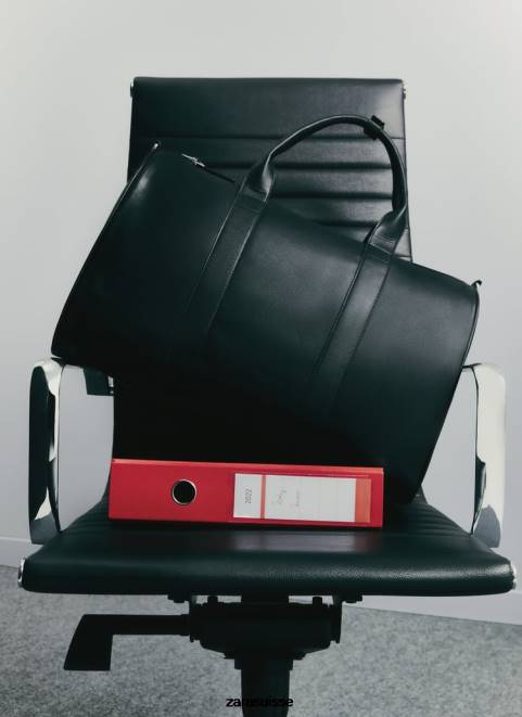 Zara accessoires P66V1349 Hommes sac de sport en cuir souple noir