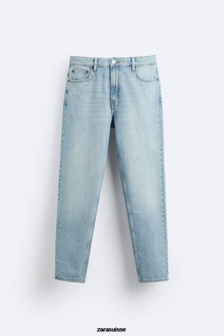 Zara vêtements P66V1096 Hommes jean slim bleu ciel