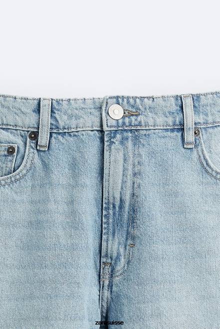 Zara vêtements P66V1096 Hommes jean slim bleu ciel