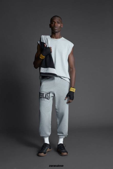 Zara vêtements P66V946 Hommes pantalon de jogging éternel marnes grises