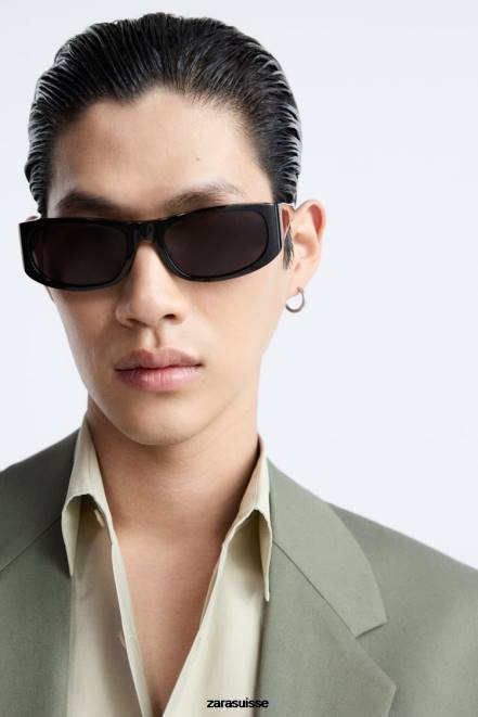 Zara vêtements P66V1146 Hommes veste de costume vert