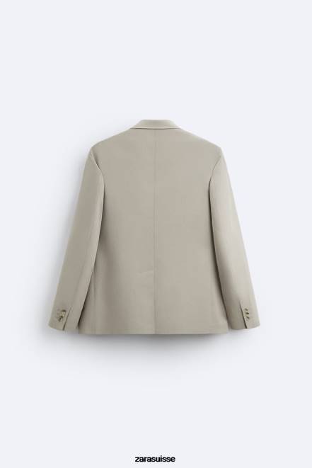 Zara vêtements P66V1161 Hommes costume coupe décontractée vison