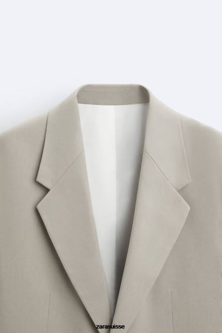 Zara vêtements P66V1161 Hommes costume coupe décontractée vison