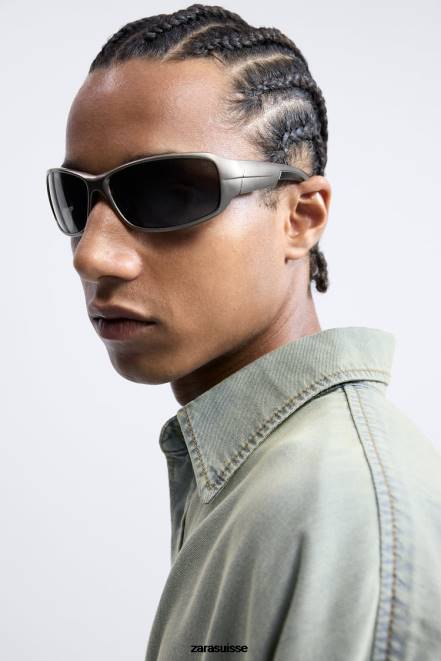 Zara vêtements P66V982 Hommes chemise en jean coupe décontractée bleu d'encre