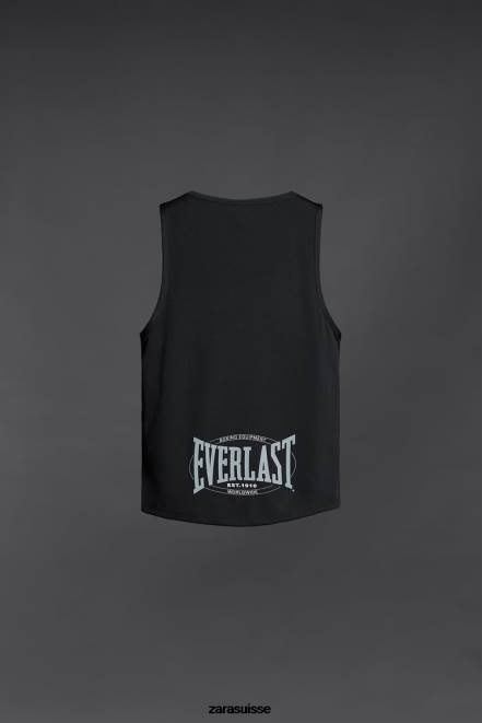 Zara vêtements P66V1197 Hommes débardeur éternel noir