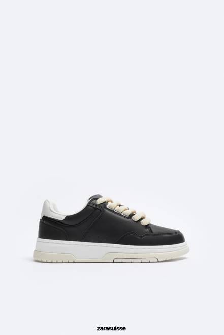 Zara chaussure P66V1265 Hommes grosses baskets noir