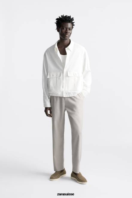 Zara chaussure P66V1271 Hommes mocassins décontractés en daim marron foncé